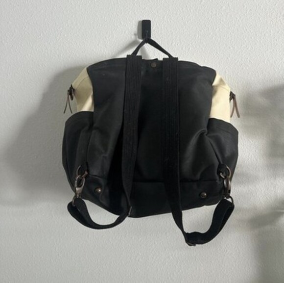 Petunia Pickle Bottom Boxy Backpack Diaper Bag, Sand/Black - Picture 4 of 8